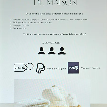 Grand Confort Pour 3 Personnes Linge En Option *